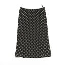 セリーヌ CELINE スカート 衣料品 ボトムス シルク レディース ブラック系 / アイボリー系 2J331966H 【中古】