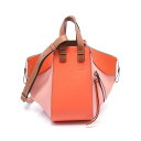 ロエベ LOEWE HAMMOCK SMALL ハンモック スモール ハンドバッグ バッグ レザー レディース オレンジ系 / ピンク系 / ブラウン系 38730JS35 【中古】(4)