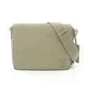 ルイ・ヴィトン LOUIS VUITTON テイクオフ メッセンジャー LV ショルダーバッグ バッグ レザー アエログラム メンズ グリーン系 M22505 ...