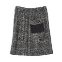 シャネル CHANEL スカート 衣料品 ボトムス ウール ナイロン レディース ブラック系 / ブルー系 P31855W04014 【中古】