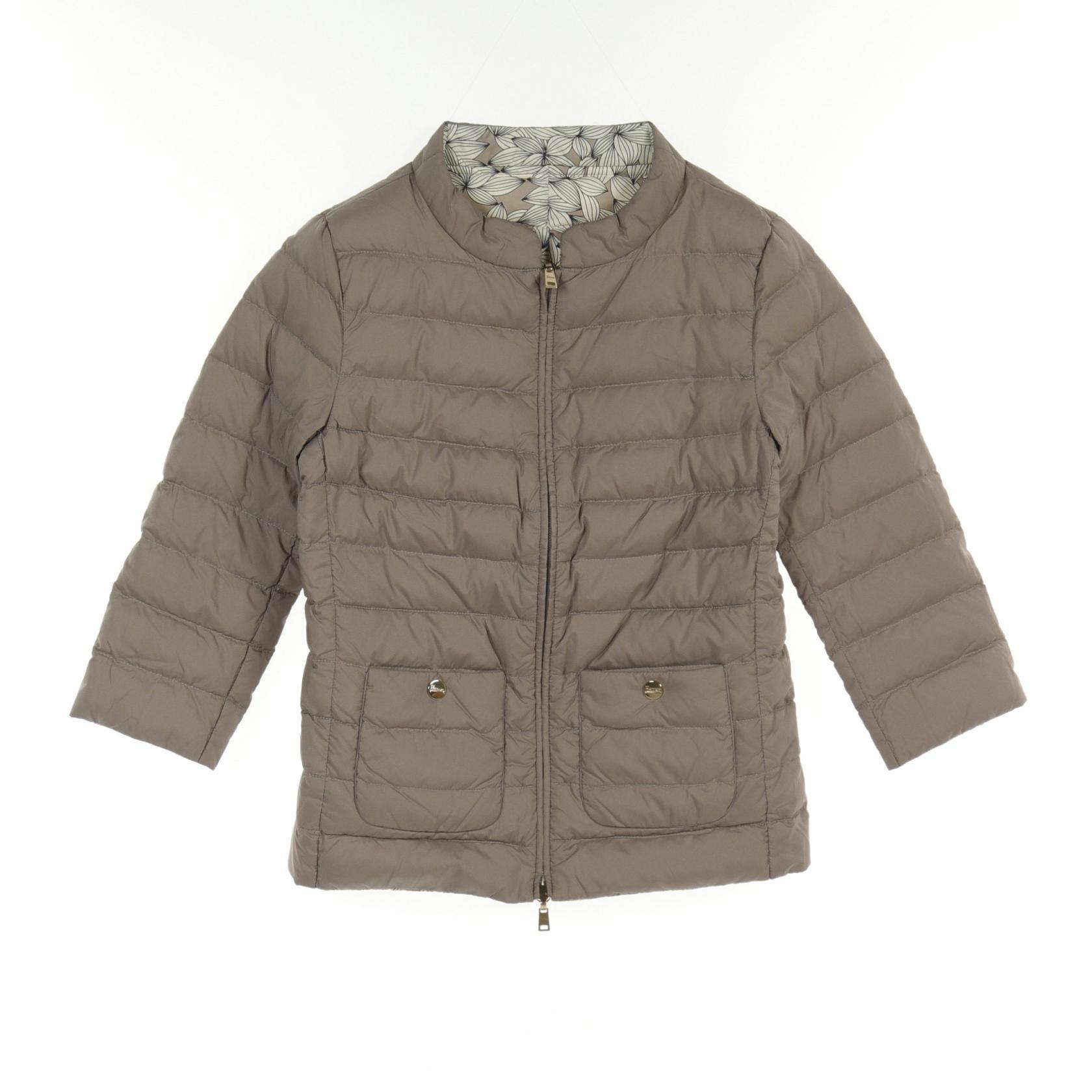 ヘルノ Herno ダウンジャケット 衣料品 アウター ナイロン レディース グレー系 【中古】