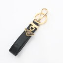 【7%OFFクーポン対象】プラダ PRADA SAFFIANO キーホルダー アクセサリー サフィアーノレザー GP メンズ レディース ゴールド系 / ブラック系 1PP185053F0002 【新品】