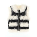 シャネル CHANEL ココネージュ ベスト 衣料品 トップス ポリエステル / シアリングファー レディース ブラック系 / ホワイト系 P74333 【中古...
