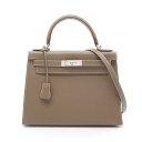 エルメス HERMES ケリー28 ハンドバッグ バッグ ヴォーエプソン ヴォーエプソン レディース ベージュ系 042319CK 【中古】