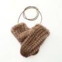 マックスマーラ MAX MARA MINKMITT 手袋 衣料品 ミンクファー レディース ブラウン系 【中古】