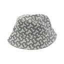 バーバリー BURBERRY TBモノグラム 帽子 キャンバス レディース グレー系 8048482 【中古】