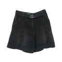 シャネル CHANEL ココマークベルト デニムパンツ 衣料品 ボトムス コットン レディース ブラック系 P60803V46402 【中古】