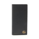 【7%OFFクーポン対象】グッチ GUCCI ダブルG 二つ折り長財布 財布 レザー メンズ ブラック系 795166DJ20T1000 【新品】
