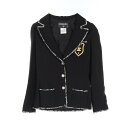 シャネル CHANEL 05C ココマーク テーラードジャケット 衣料品 アウター ウール レディース ブラック系 P24952V12963 【中古】