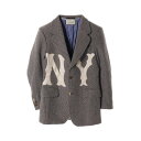 グッチ GUCCI GUCCI × NEW YORK YANKEES テーラードジャケット 衣料品 アウター ウール メンズ ブラウン系 / ホワイト系 541123 【中古】