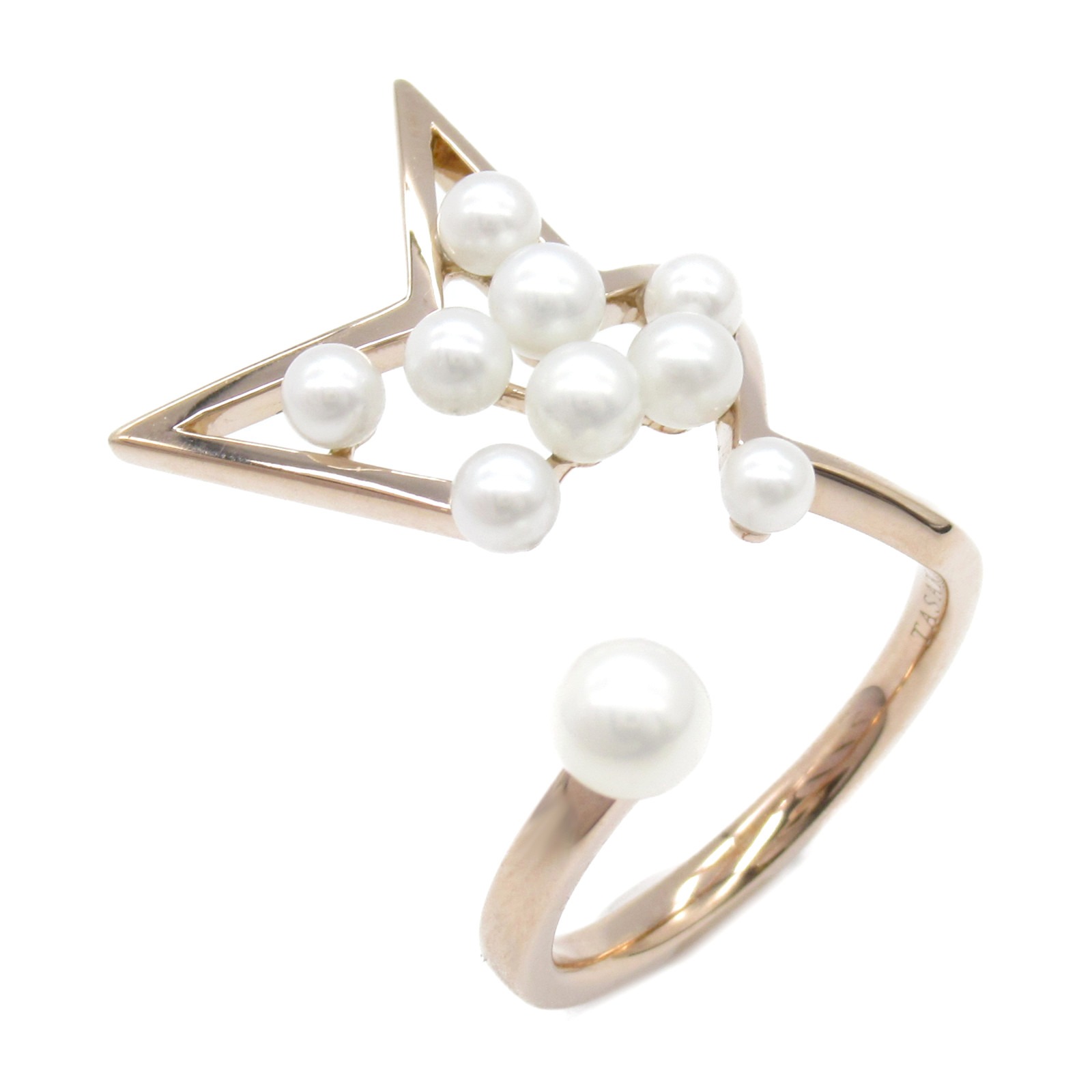 タサキ TASAKI アブストラクトスター パール リング リング・指輪 ジュエリー K18PG（ピンクゴールド） パール レディース ホワイト系 【中古】のサムネイル