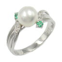 ジュエリー JEWELRY パールリング リング・指輪 ジュエリー K18WG(ホワイトゴールド) パール レディース ホワイト系 / グリーン系 パール/3.4g 【中古】