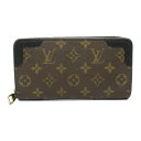 ルイ・ヴィトン LOUIS VUITTON ジッピー・ウォレット レティーロ ラウンド長財布 財布 PVCコーティングキャンバス モノグラム レディース ブラウ...