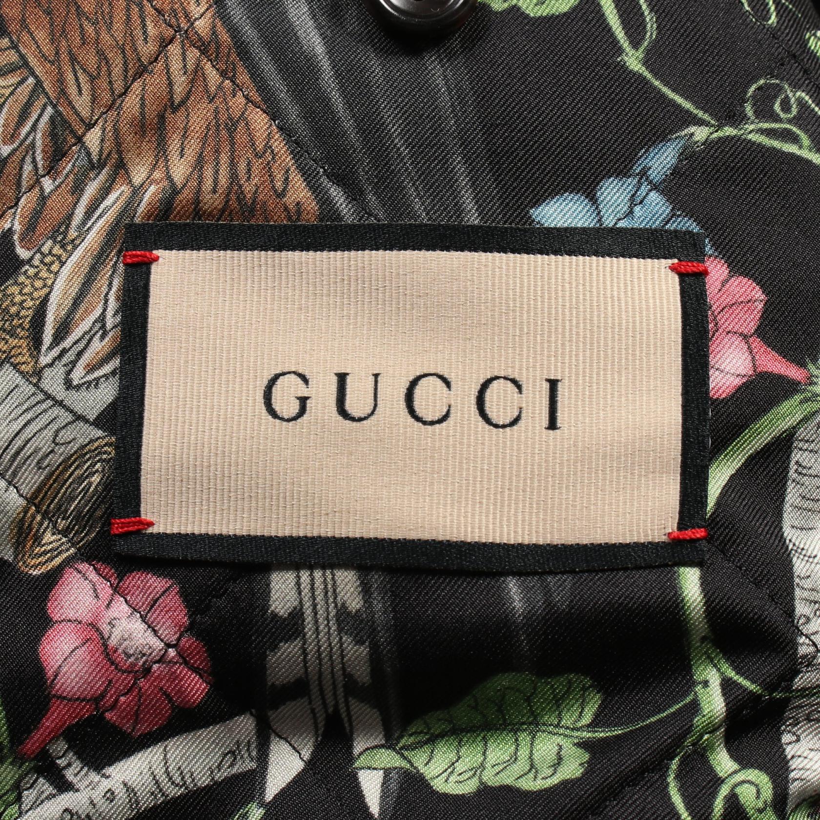 グッチ GUCCI デニムジャケット 衣料品 アウター コットン メンズ ブルー系 729324 【中古】