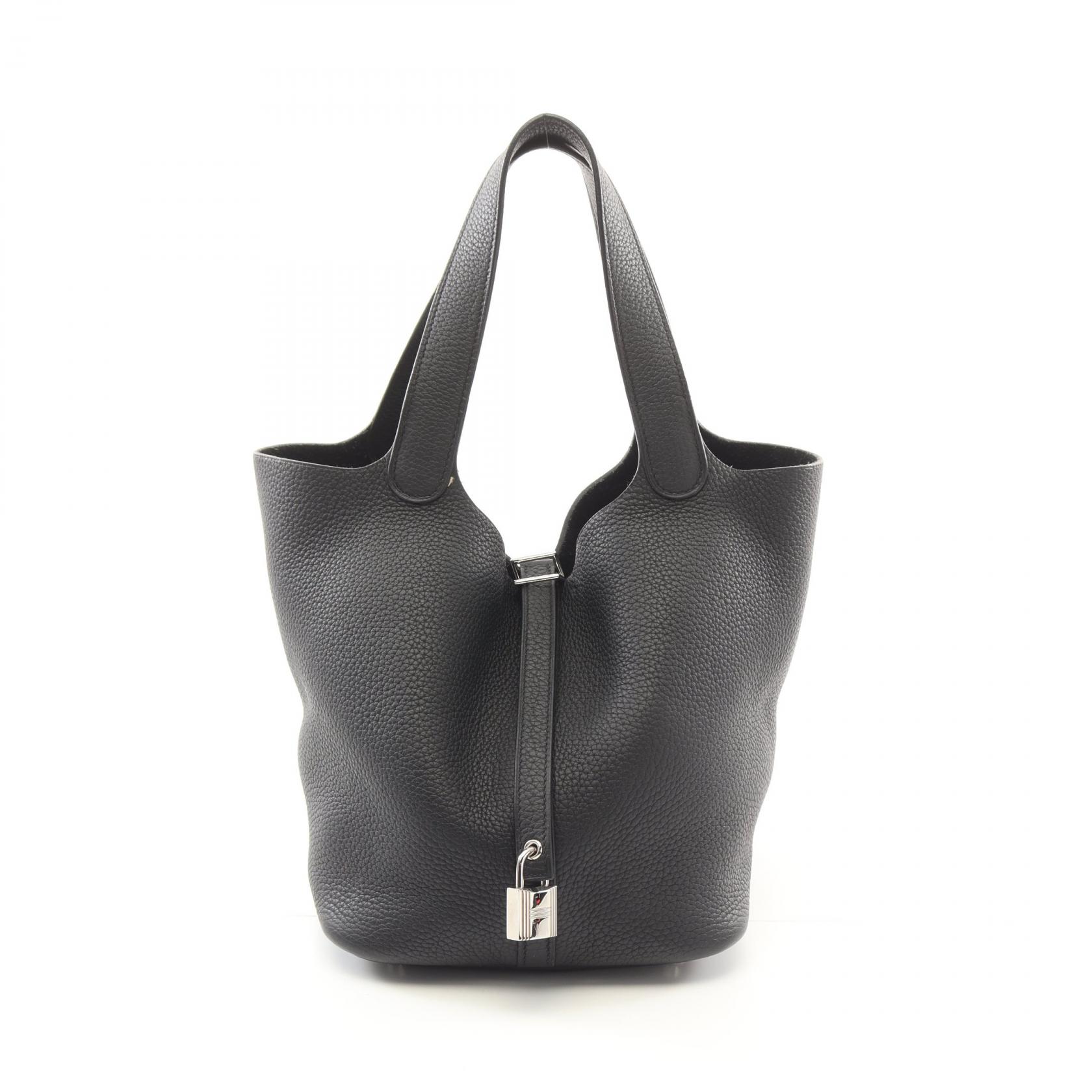 ＼10%OFFクーポン対象／エルメス HERMES ピコタンロックMM ハンドバッグ バッグ トリヨンクレマンス トリヨンクレマンス レディース ブラック系 060991CK 【中古】(4)