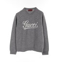 【7千円OFFクーポン対象】グッチ GUCCI インターシャ ニット 衣料品 トップス ウール メンズ グレー系 795347 【中古】