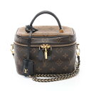 ルイ・ヴィトン LOUIS VUITTON ヴァニティ NV PM ハンドバッグ バッグ PVCコーティングキャンバス レザー モノグラム・リバース レディース ブラウン系 / ブラック系 M45165 【中古】(4)