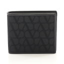 ヴァレンチノ Valentino トワル イコノグラフ 二つ折り財布 財布 レザー メンズ ブラック系 5Y2P0654PQE0NO 【中古】