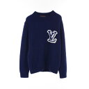 【7千円OFFクーポン対象】ルイ・ヴィトン LOUIS VUITTON LVインタルシア ニット 衣料品 トップス ウール ヤク / ナイロン メンズ ブルー系 RM202M VSS HJN18W 【中古】