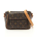 ルイ・ヴィトン LOUIS VUITTON ルイヴィトンショルダーバッグ ヴィバシテPM モノグラム ショルダーバッグ バッグ PVCコーティングキャンバス レザー レディース ブラウン系 M51165 【中古】