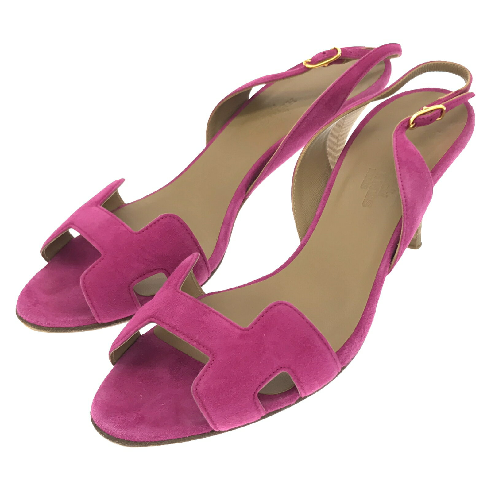 エルメス HERMES ミュール ミュール 靴 スウェード レディース ピンク系 【中古】