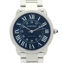 カルティエ CARTIER ロンドソロ 腕時計 時計 ステンレススチール メンズ ブルー系 WSRN0023 【中古】