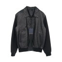 ルイ・ヴィトン LOUIS VUITTON モノグラム 革ジャン 衣料品 アウター レザー ウール メンズ ブラック系 HML40EZDA 【中古】【0424-...