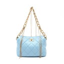 シャネル CHANEL マトラッセ ハンドバッグ バッグ レザー レディース ブルー系 【中古】
