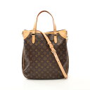 ルイ・ヴィトン LOUIS VUITTON オデオンGM ハンドバッグ バッグ PVCコーティングキャンバス レザー モノグラム レディース ブラウン系 M56388 【中古】