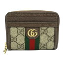 グッチ GUCCI オフィディア カードケース カードケース アクセサリー PVCコーティングキャンバス レザー メンズ レディース ブラウン系 / ベージュ系...