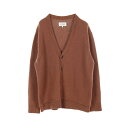 メゾンマルジェラ14 Maison Margiela 14 エルボーパッチ カーディガン 衣料品 トップス ウール メンズ ブラウン系 S50GP0245 【中古】