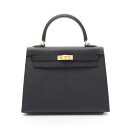 エルメス HERMES ケリー25 ハンドバッグ バッグ レザー ヴォーエプソン ヴォーエプソン レディース ブラック系 038416CC 【中古】