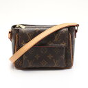 ルイ・ヴィトン LOUIS VUITTON ルイヴィトンショルダーバッグ ヴィバシテPM ショルダーバッグ バッグ PVCコーティングキャンバス レザー モノグラム レディース ブラウン系 M51165 【中古】