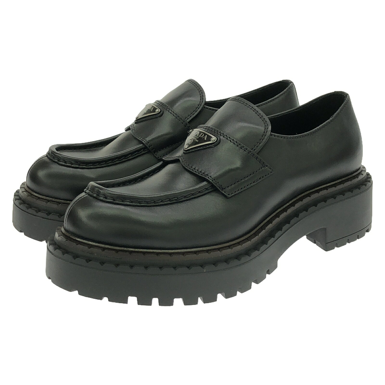 プラダ PRADA ローファー ローファー 靴 レザー メンズ ブラック系 2DE148070F00026 【新品】のサムネイル