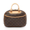 ルイ・ヴィトン LOUIS VUITTON トゥルーヴィル ハンドバッグ バッグ PVCコーティングキャンバス レザー モノグラム レディース ブラウン系 M42228 【中古】