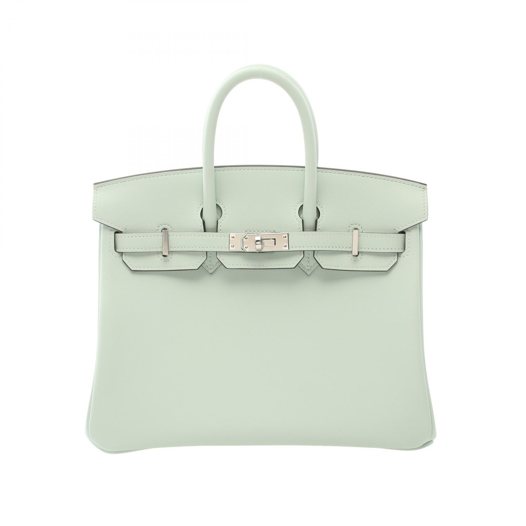 エルメス HERMES バーキン25 ヴェールペパーミント ハンドバッグ バッグ ヴォースイフト ヴォースイフト レディース グリーン系 【中古】のサムネイル