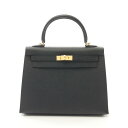 エルメス HERMES ケリー25 ハンドバッグ バッグ ヴォーエプソン ヴォーエプソン レディース ブラック系 038416CC 【中古】