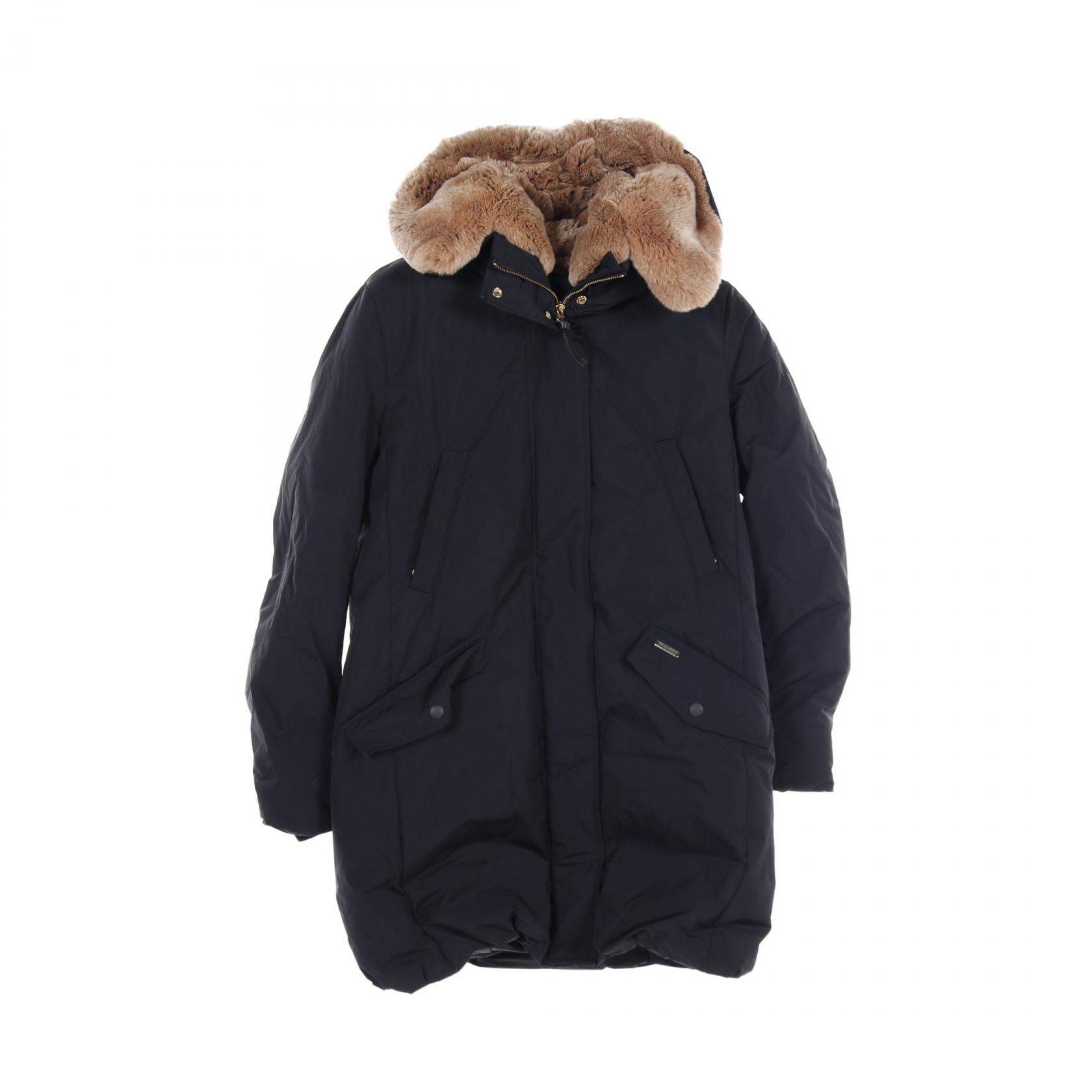ウールリッチ WOOLRICH COCOON ESKIMO ダウンジャケット 衣料品 アウター ポリエステル レディース ブラック系 WWCPS2725D 【中古】