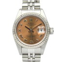 ロレックス ROLEX デイトジャスト T番 腕時計 時計 K18WG(ホワイトゴールド) ステンレススチール レディース ピンク系 RO 69174 【中古】