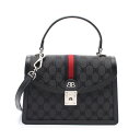 バレンシアガ BALENCIAGA BALENCIAGA × GUCCI ザ ハッカープロジェクト スモール バッグ ハンドバッグ バッグ キャンバス レザー レディース ブラック系 680119 【中古】