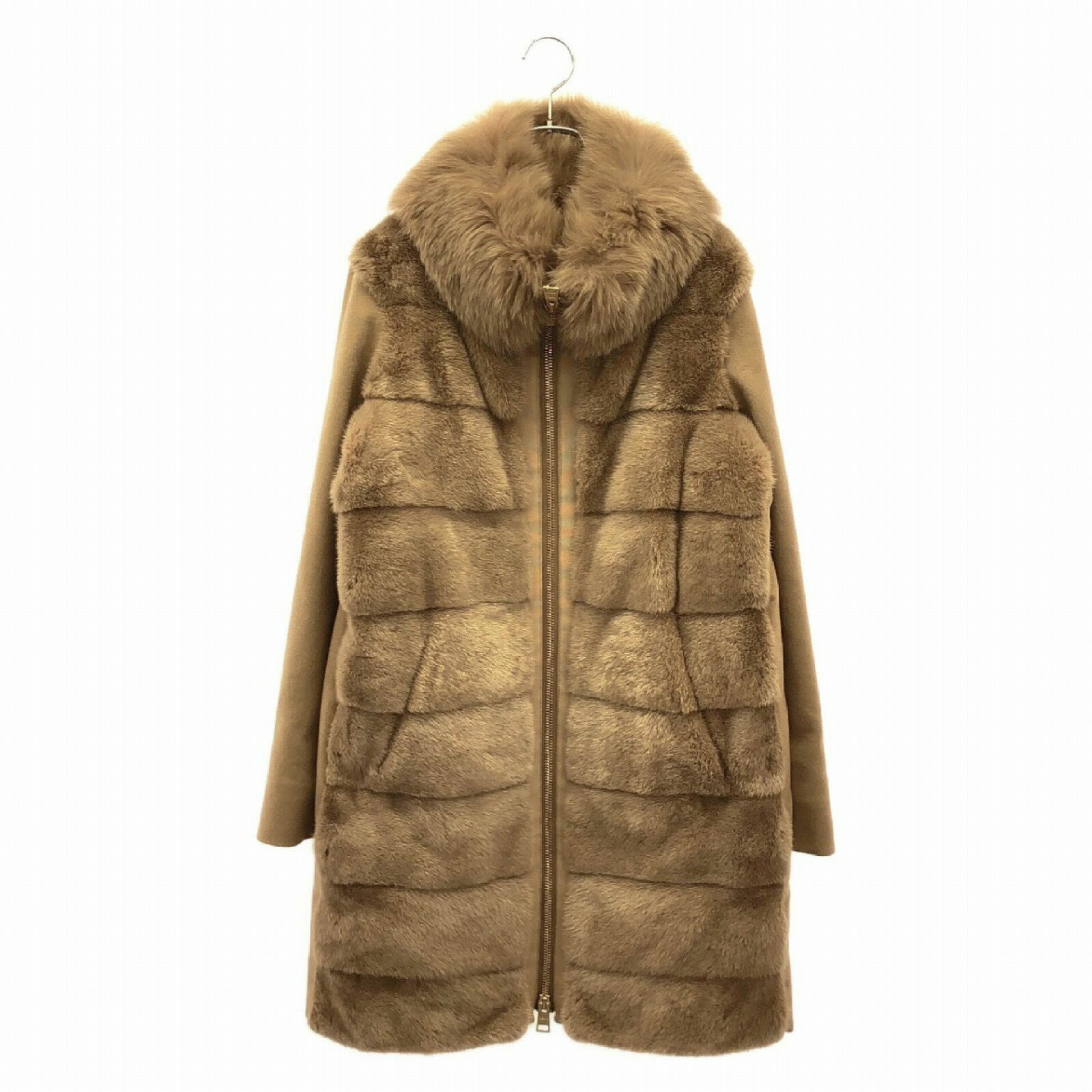 ヘルノ Herno コート 衣料品 アウター カシミヤ レディース ベージュ系 PLC030D 【中古】