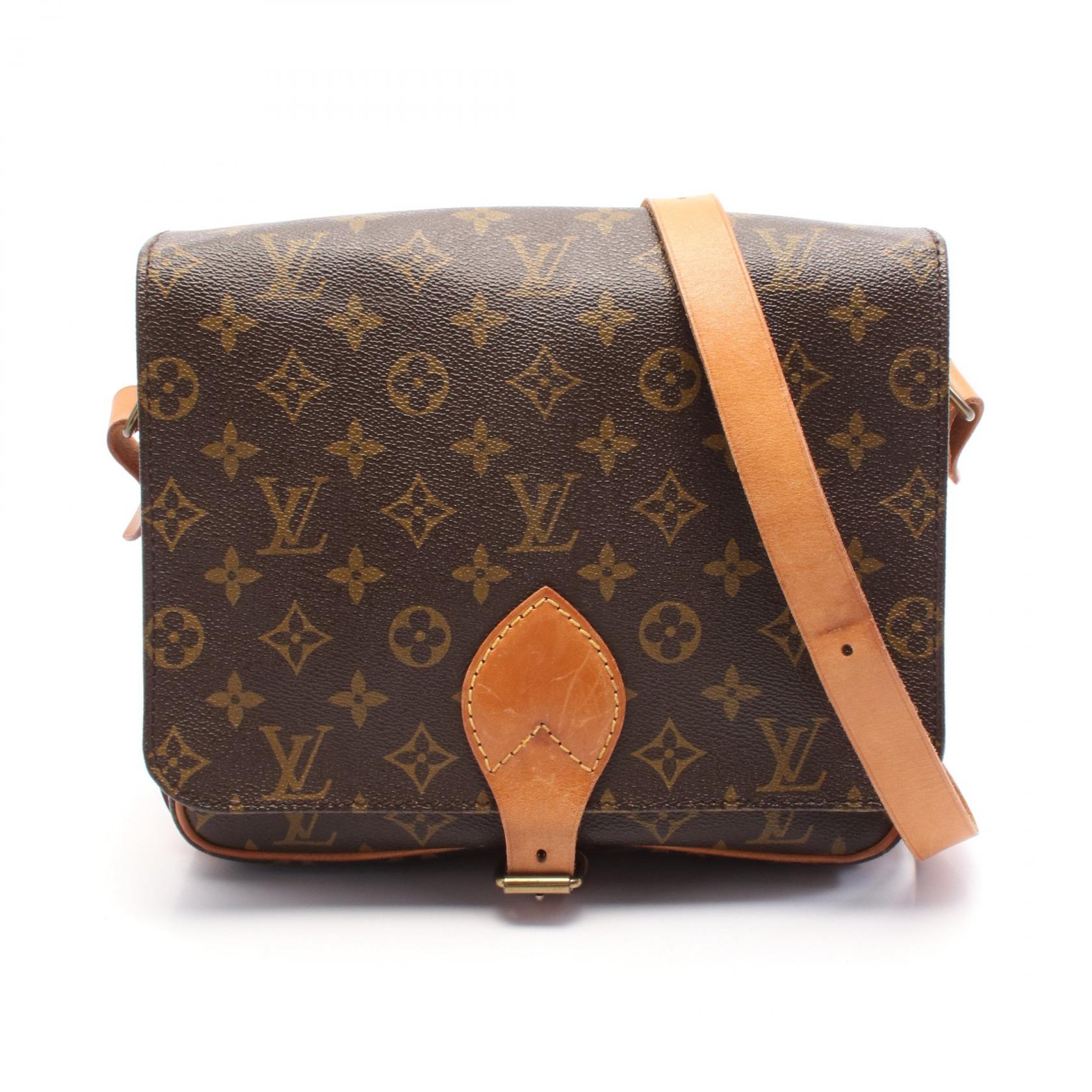 ルイ・ヴィトン LOUIS VUITTON ルイヴィトンショルダーバッグ カルトシエールGM ショルダーバッグ バッグ PVCコーティングキャンバス レザー モノグラム レディース ブラウン系 M51252 【中古】【0508-15cp】
