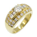 ジュエリー JEWELRY ダイヤモンド リング リング・指輪 ジュエリー K18(イエローゴールド) ダイヤモンド レディース クリア系 ダイヤ 8.7g 【中古】