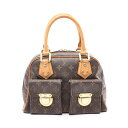 ルイ・ヴィトン LOUIS VUITTON マンハッタンPM ハンドバッグ バッグ PVCコーティングキャンバス レザー モノグラム レディース ブラウン系 M40026 【中古】