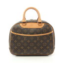 ルイ・ヴィトン LOUIS VUITTON トゥルーヴィル ハンドバッグ バッグ PVCコーティングキャンバス レザー モノグラム レディース ブラウン系 M42228 【中古】