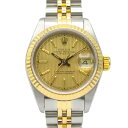 ロレックス ROLEX デイトジャスト R番 腕時計 時計 K18(イエローゴールド) ステンレススチール レディース ゴールド系 CH/タペ/BA 69173 【中古】