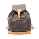 ルイ・ヴィトン LOUIS VUITTON モンスリGM リュックサック バックパック バッグ PVCコーティングキャンバス レザー モノグラム レディース ブ...