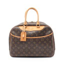 ルイ・ヴィトン LOUIS VUITTON ドーヴィル ボーリングヴァニティ ハンドバッグ バッグ PVCコーティングキャンバス レザー モノグラム レディース ブラウン系 M47270 【中古】