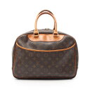 ルイ・ヴィトン LOUIS VUITTON ドーヴィル ボーリングヴァニティ ハンドバッグ バッグ PVCコーティングキャンバス レザー モノグラム レディース ブラウン系 M47270 【中古】