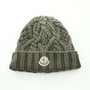 モンクレール MONCLER ニットキャップ ニットキャップ 帽子 ウール レディース グリーン系 0022300 【中古】